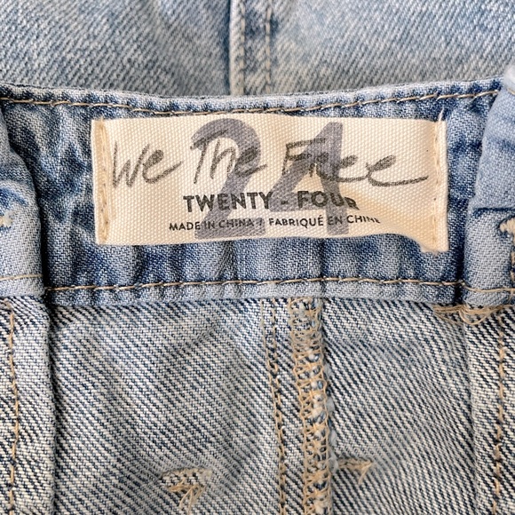 Free People NWT High Rise Indigo Denim Mini Skirt - Picture 7 of 9